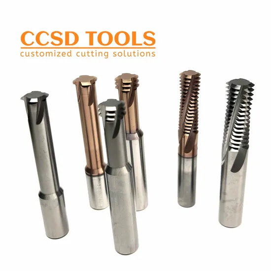 Three Form Thread Mill Chinese Manufacturer Solid Carbide Thread Milling Cutter